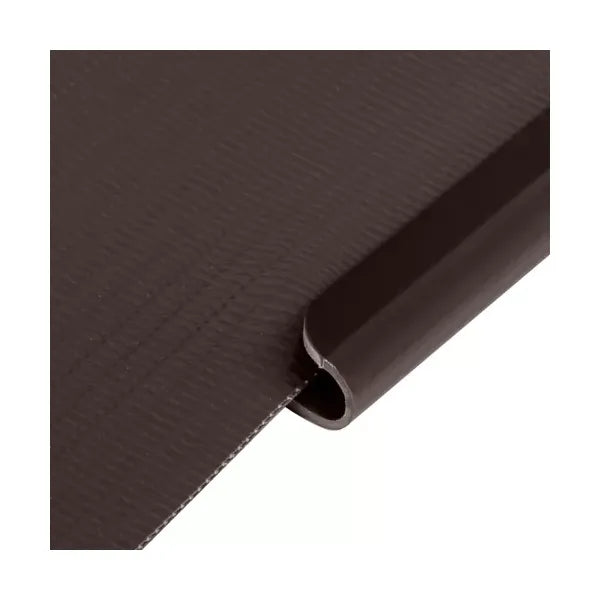 Barna PVC kerítésszalag rögzítő kapocs, 19×1,25 cm, 20 db