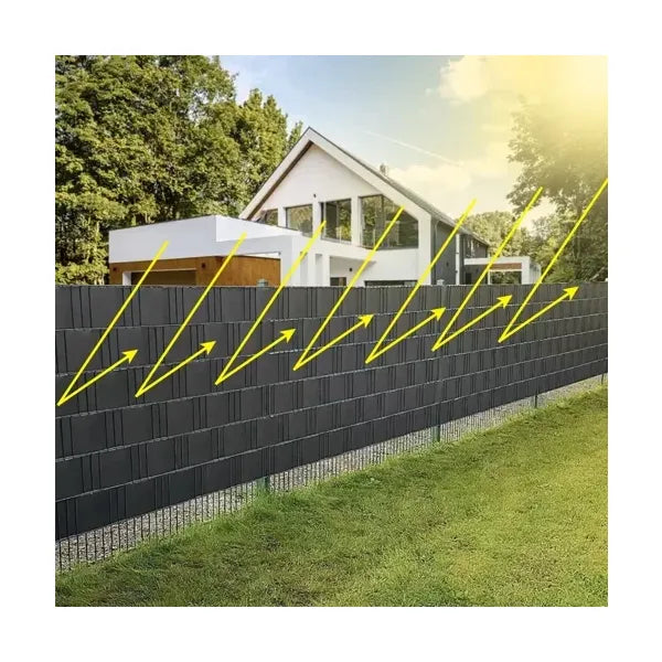 Panelkerítés takarószalag 19 cm x 35 m, 450 g/m², antracit, 25 klipsz