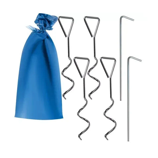 Pop-up strandsátor 200×150×110 cm, UV30+, kék–fehér, padlótoldattal