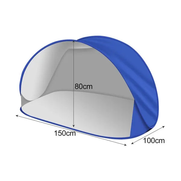 Önfelálló strandsátor UV 30+ védelemmel, 150×100×80 cm, 0,5 kg