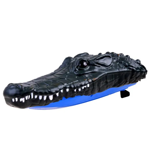 2 az 1-ben távirányítós krokodil motorcsónak, 2.4 GHz, 24 cm