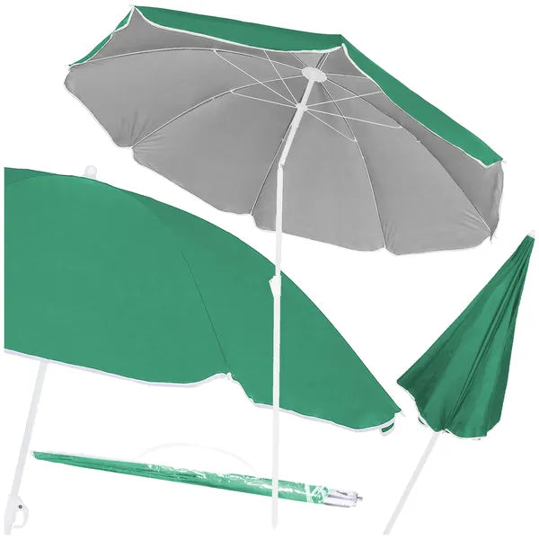 Türkiz strand napernyő 160 cm, UPF50+ UV védelem, dönthető