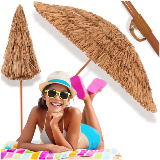 Strand napernyő 160 cm barna, dönthető, hordtáskával