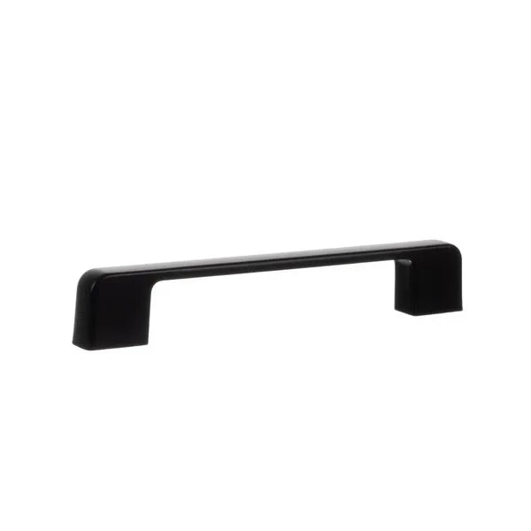 Fekete matt alumínium bútorfogantyú szett, 96 mm, 10 db