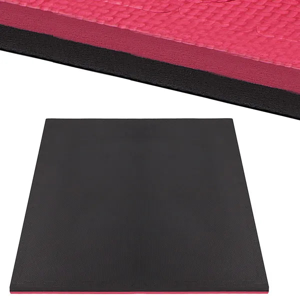 EVA hab padlópuzzle szőnyeg, védő torna matrac 100×100×2 cm, piros-fekete