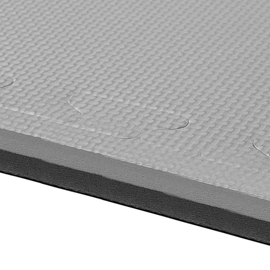 Springos® padló matrac 60x60cm, 4db, fekete/szürke