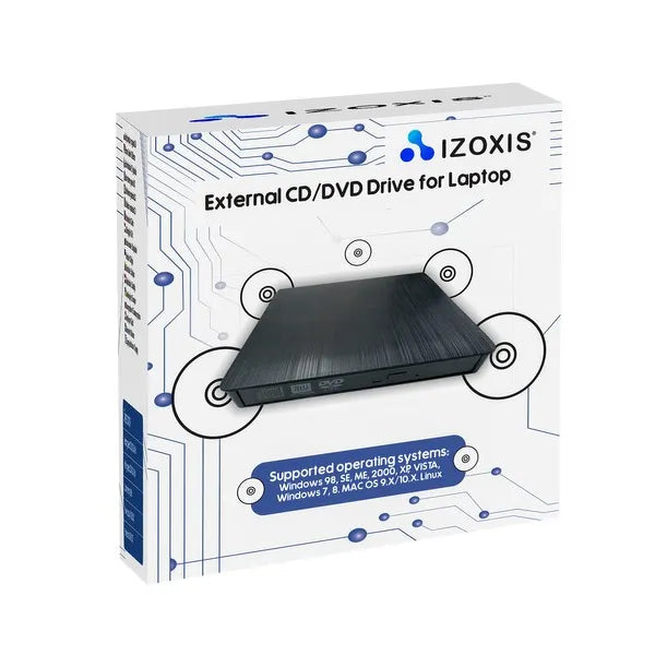 USB 3.0 külső CD/DVD író-olvasó, plug & play, 24x CD, 8x DVD
