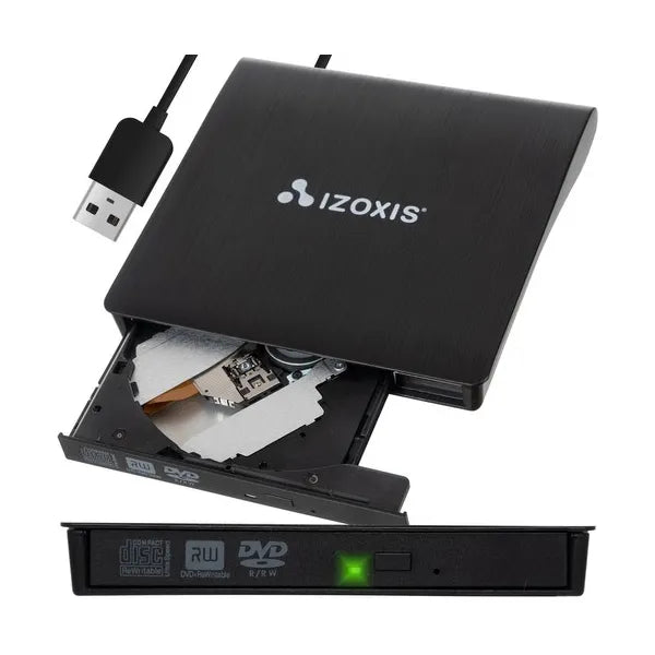 USB 3.0 külső CD/DVD író-olvasó, plug & play, 24x CD, 8x DVD