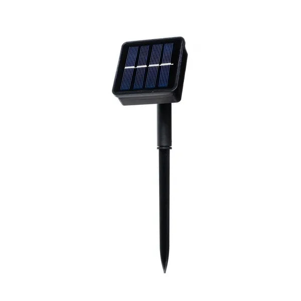 Napelemes LED fényfüzér, 15 m, 150 LED, meleg fehér, IP44 kültéri