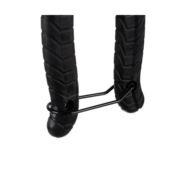 Karbonacél láncfogó szilikon markolattal és biztonsági zárral, 17 cm