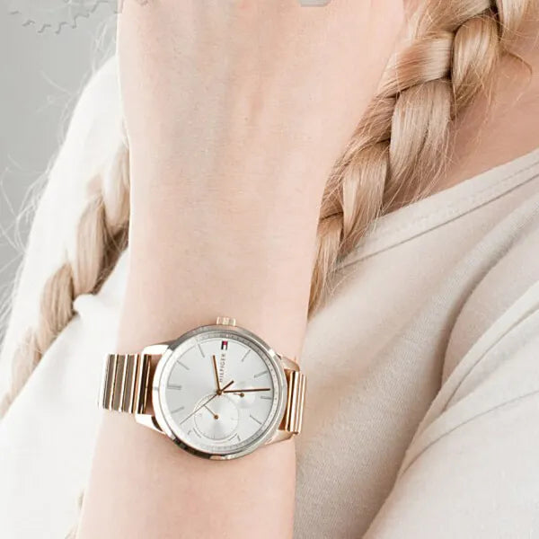 Tommy Hilfiger 1782021 Brooke női karóra, rozéarany acél, dátumos
