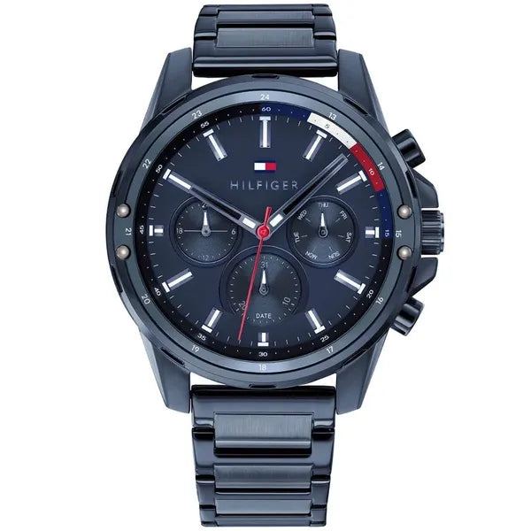 Tommy Hilfiger Mason 1791789 férfi karóra, kék acél szíj, kvarc