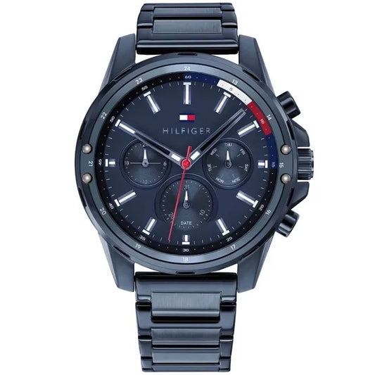 Tommy Hilfiger Mason 1791789 férfi karóra, kék acél szíj, kvarc
