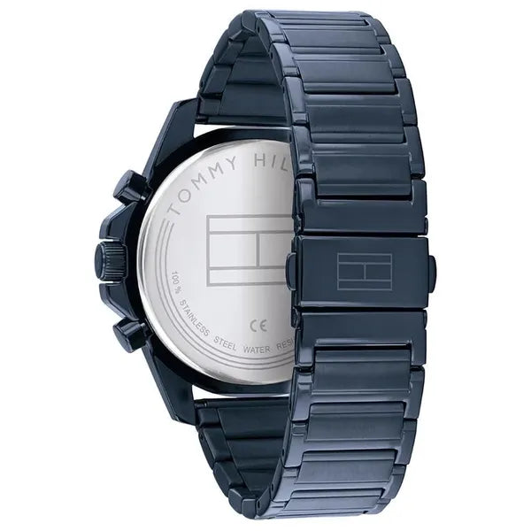 Tommy Hilfiger Mason 1791789 férfi karóra, kék acél szíj, kvarc