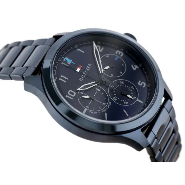Tommy Hilfiger Asher 1791853 férfi karóra, kék rozsdamentes acél, 43 mm