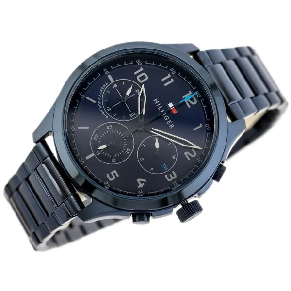 Tommy Hilfiger Asher 1791853 férfi karóra, kék rozsdamentes acél, 43 mm