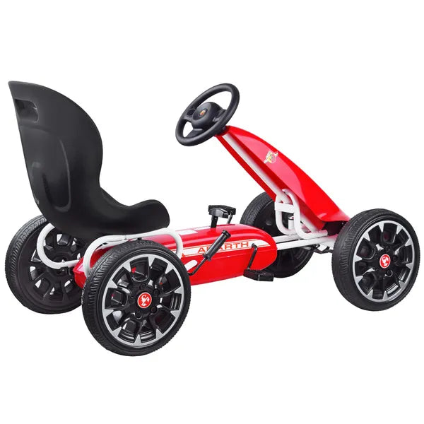 ABARTH licencelt pedálos gokart gyerekeknek, EVA habkerekek, 30 kg