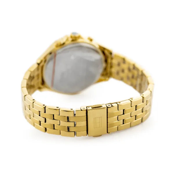 Női Tommy Hilfiger Ari karóra, arany nemesacél, 38 mm, WR30, dátumkijelző