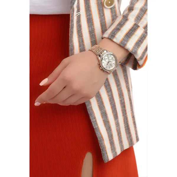 Tommy Hilfiger Ari női karóra, rózsaarany nemesacél, 38 mm, WR30