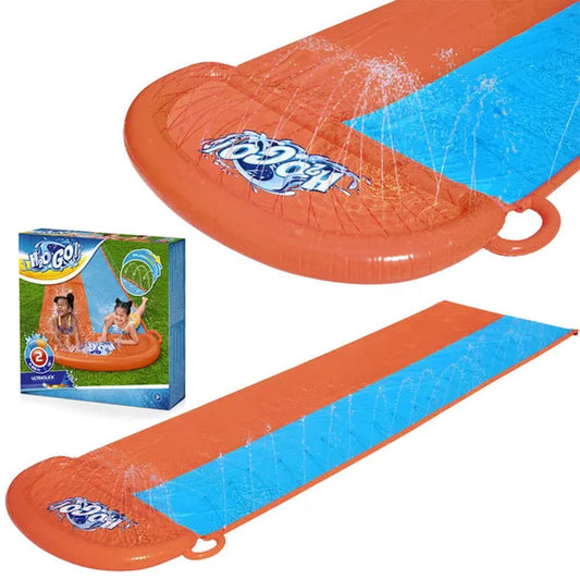 Bestway H2O GO! dupla vízi csúszda 4,88 m locsolófejekkel, 3+