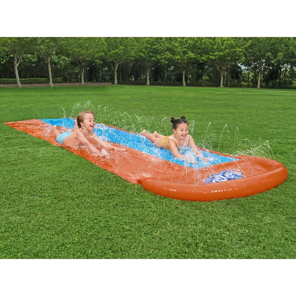 Bestway H2O GO! dupla vízi csúszda 4,88 m locsolófejekkel, 3+