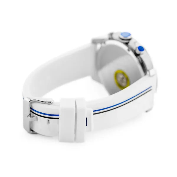 Tommy Hilfiger Decker férfi karóra, quartz, 46 mm, WR50, fehér bőrszíj