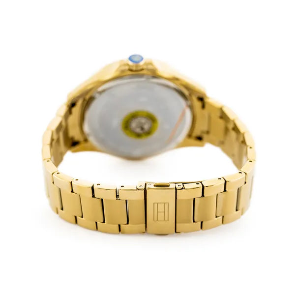 Tommy Hilfiger Erik 45 mm férfi arany rozsdamentes acél karóra, dátum, WR50