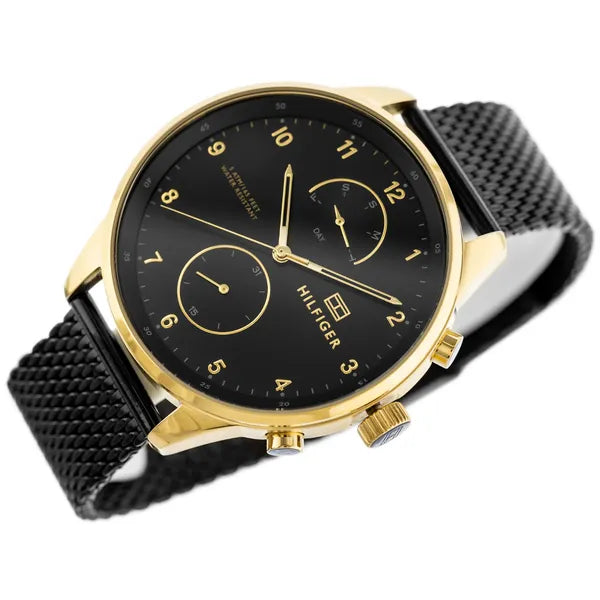 Tommy Hilfiger Chase férfi karóra, arany-fekete, 43 mm, WR50