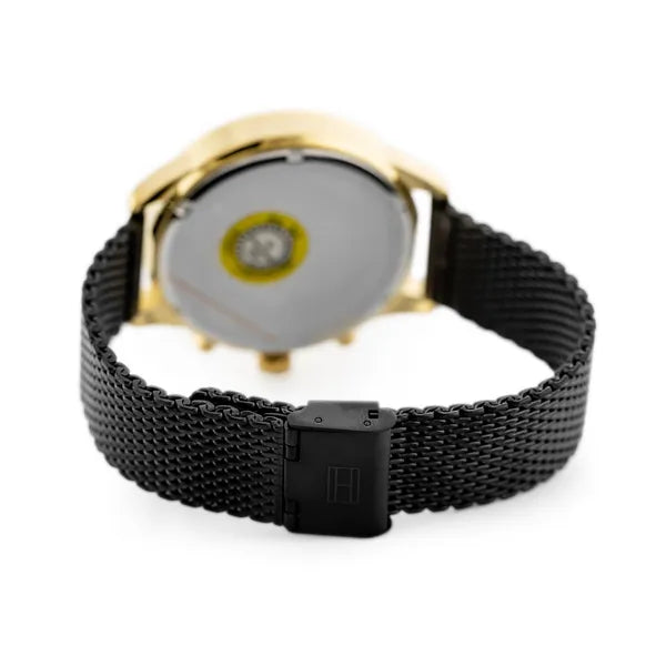 Tommy Hilfiger Chase férfi karóra, arany-fekete, 43 mm, WR50