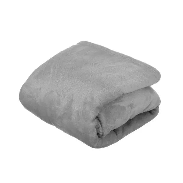 Szürke oversize XXL kapucnis flanel takaró-pulóver kenguru zsebbel