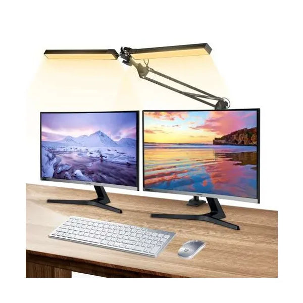 Állítható LED rajzasztali lámpa 24 W, 168 LED, 3 szín, 10 fényerő, csiptető/talp