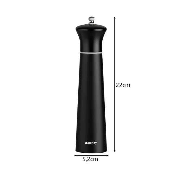 Fa kézi só- és borsőrlő szett, állítható kerámia betéttel, 22 cm, 2 db