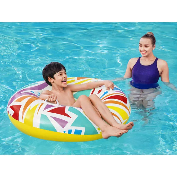 Felfújható úszógumi geometrikus mintával, 107 cm, 12+