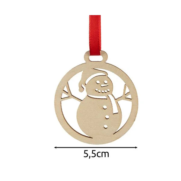 36 darabos törhetetlen fa karácsonyi gömb szett, 5,5 cm