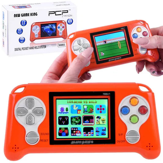 Kézi játékkonzol, 70 beépített retro játék, LCD kijelző, GR0321