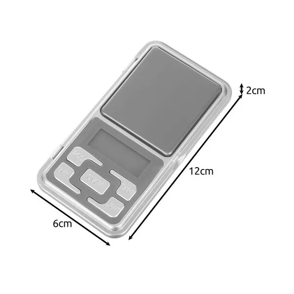 Zsebmérleg 500 g / 0,1 g digitális ékszermérleg LCD háttérvilágítással