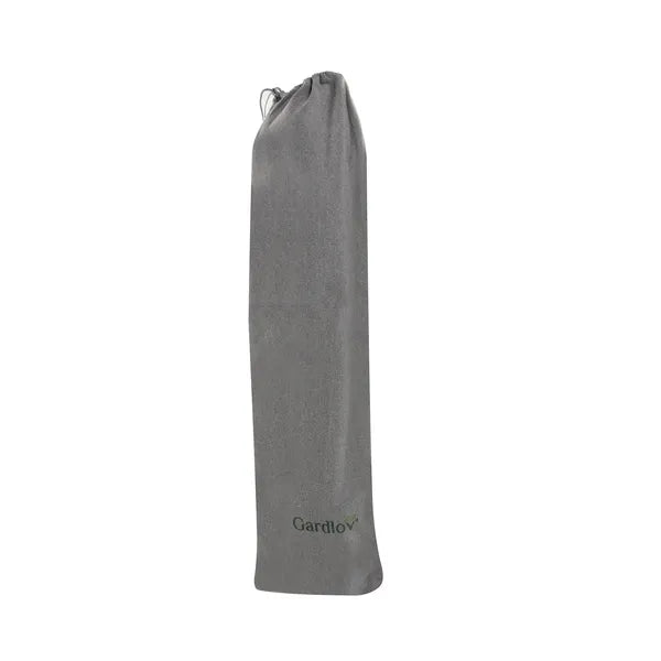XXL dupla kerti függőágy 200×150 cm, 250 kg, szürke, fa terpeszrúd