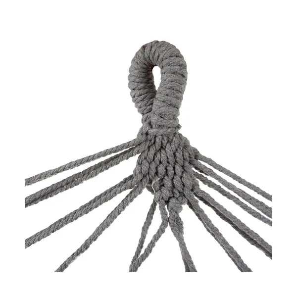 XXL dupla kerti függőágy 200×150 cm, 250 kg, szürke, fa terpeszrúd