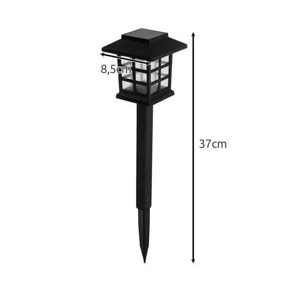 LED napelem kerti lámpa szett 6 db, leszúrható, IP44, hideg fehér