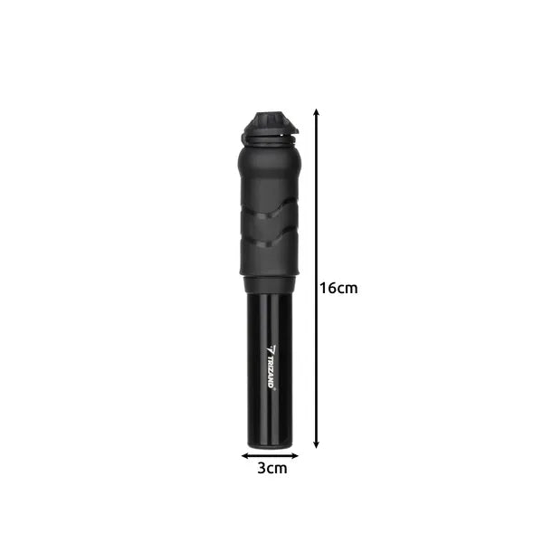 Kompakt alumínium kézipumpa kerékpárhoz/scooterhez, 7 bar, vázadapterrel, 16 cm