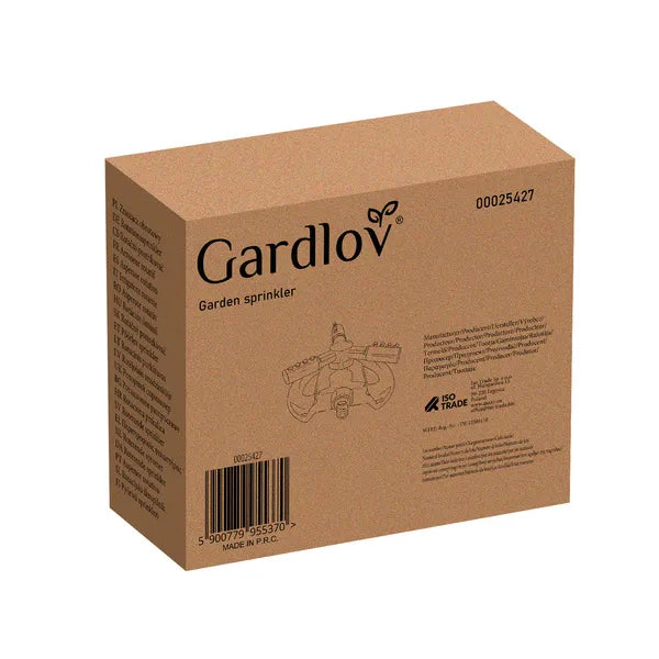 Gardlov 3 karos 360° forgó kerti öntöző, max 10 m hatótáv, stabil talppal