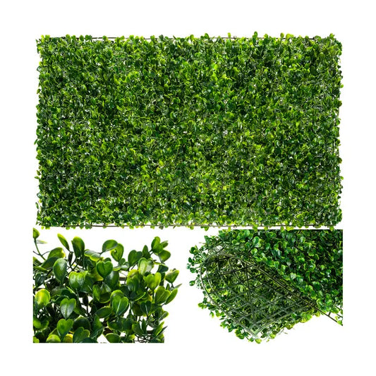 Mű bukszus sövénypanel 60×40 cm, 3 cm vastag, UV-álló dekoráció