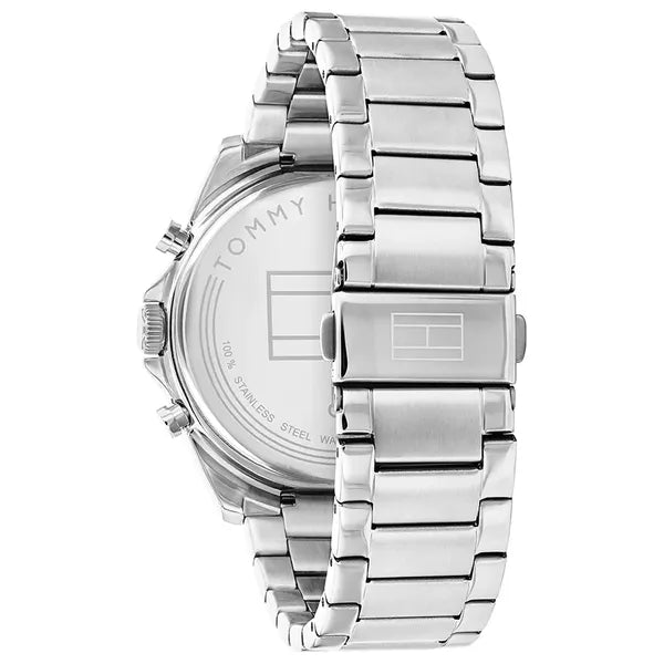 Tommy Hilfiger 1710448 férfi karóra, kék számlap, acél szíj, WR50