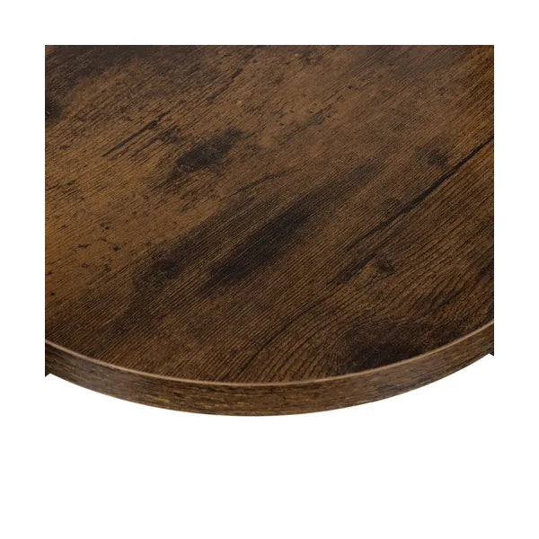 3 szintes, 80 cm magas fekete-barna fém-MDF virágtartó állvány, 15 kg/polc