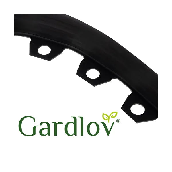 Gardlov fekete rugalmas kerti szegély 6 cm x 10 m, 20 rögzítő tüske