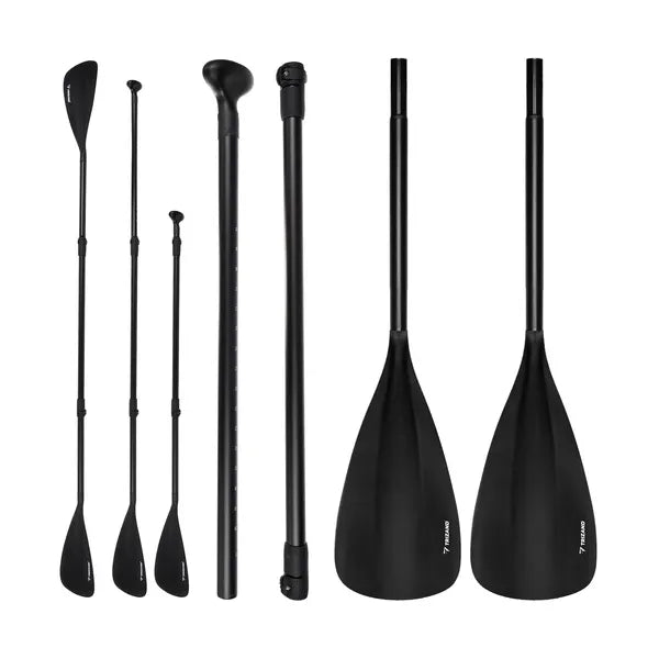 Állítható 2 az 1 SUP/kajak evező, 4 részes, 163-229 cm, fekete