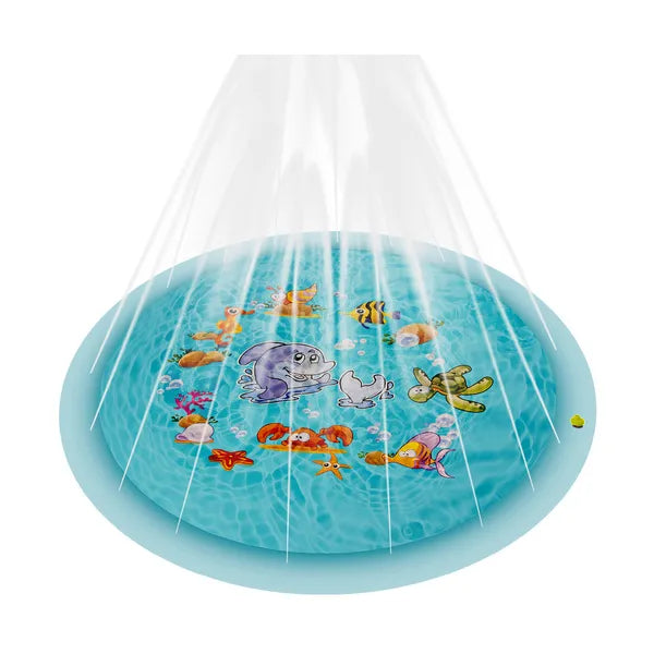 Kruzzel kerti vízpermet szőnyeg gyerekeknek, PVC, 150 cm átmérő