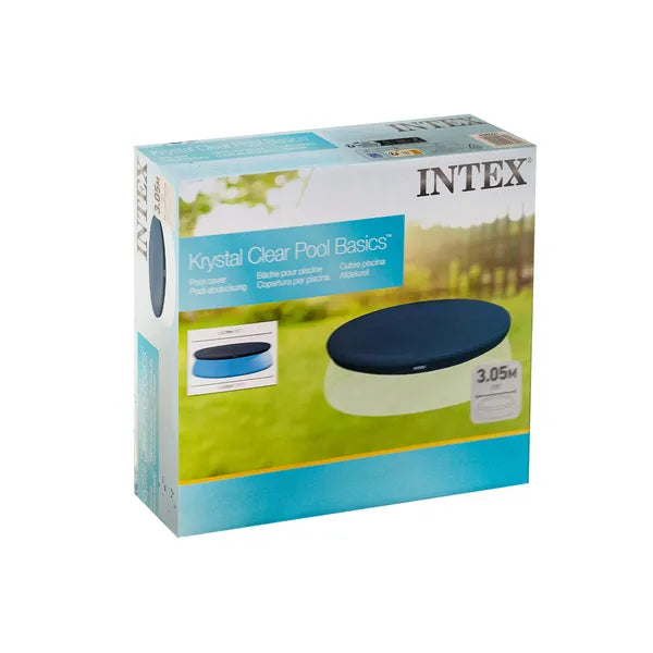 INTEX Easy Set medencetakaró 305 cm, vinyl, sötétkék