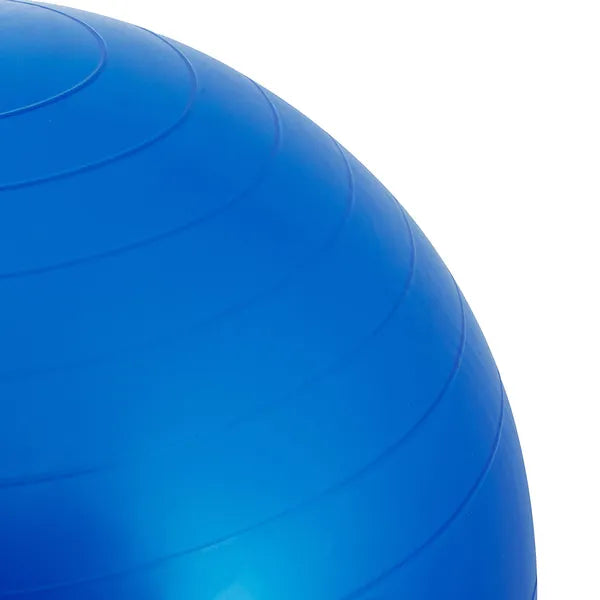 85 cm-es kék gimnasztikai labda pumpával, PVC, 150 kg teherbírás