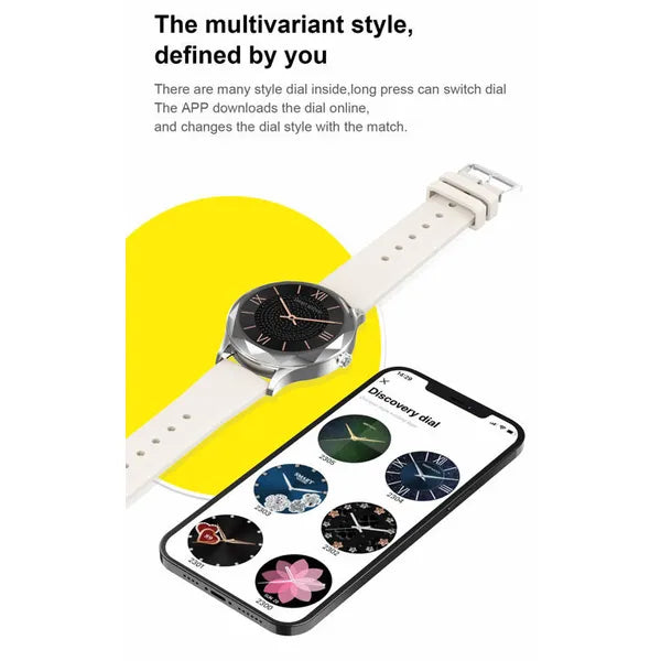 Unisex okosóra 1,09'' HD kijelzővel, IP67, vérnyomás- és pulzusmérő, szürke